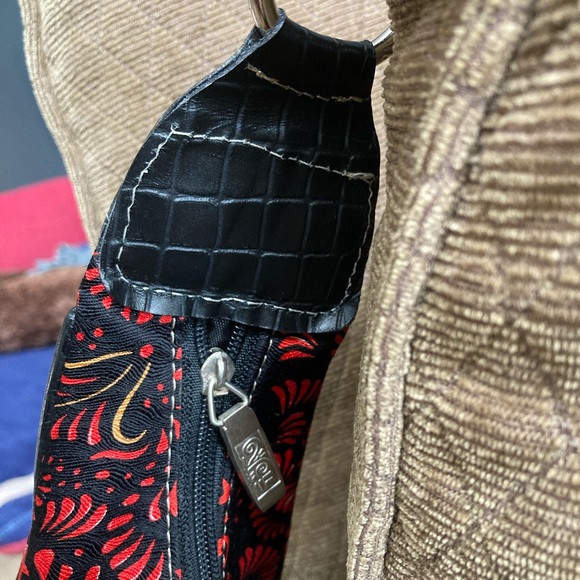 PINEDA COVALIN Vintage Otomi Hobo bag Silk&Leather with stainless steel hardware - Picture 14 of 16